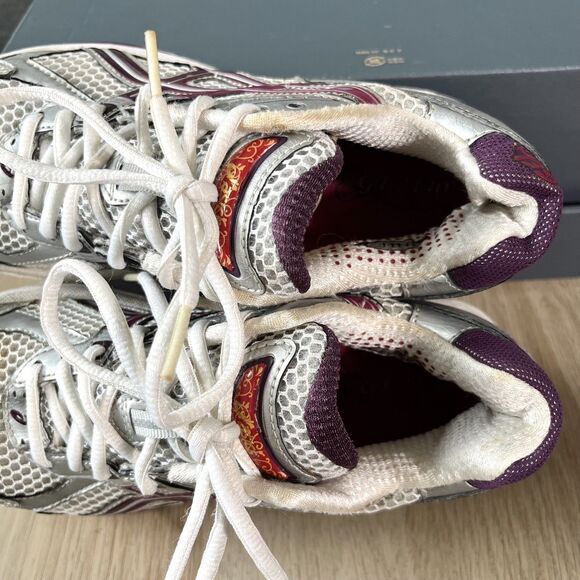 Asics GT-2140 Y2K Retro White Purple Silver Running Shoe Sneaker Womens Size 7.5 - Picture 6 of 13